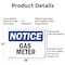 Signmission Gas Meter, 18 in W x Rectangle, Aluminum OS-2PACK-NS-A-1218-L-13014 - alternate 3